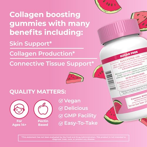 MaryRuth Organics Vegan Collagen for Women & Men, Collagen Boosting Gummies