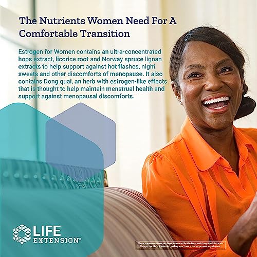 Life Extension Estrogen for Women - for Healthy Estrogen Metabolism - Helps Relieve Discomforts