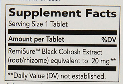 Enzymatic Therapy Remifemin Estrogen-Free Menopause Relief, 120 Tablets