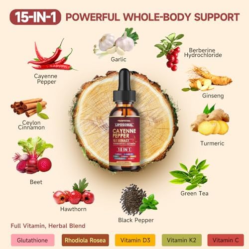 Soursop Echinacea Drops & Liposomal Cayenne Pepper Drops Supplement Bundle
