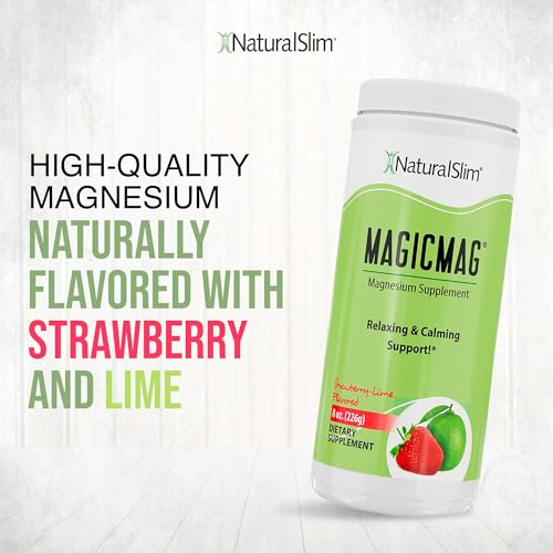 NaturalSlim Magicmag Pure Magnesium Citrate Powder – Stress, Constipation, Muscle