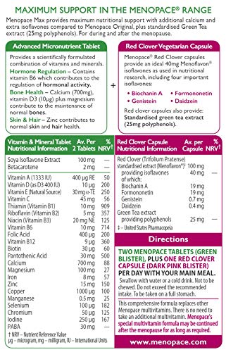 Menopace by Vitabiotics Max Capsules & Tablets x 84