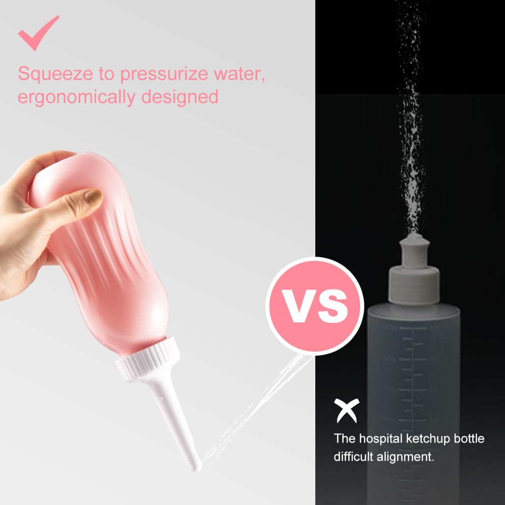 OFFO Peri Bottle 2 PCS for Postpartum Recovery, 17OZ (500ML) Labor and Delivery Essentials