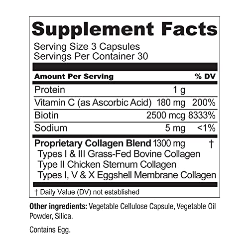 Live Conscious Beyond Collagen Multi Collagen Capsules - Types I, II, III, V & X