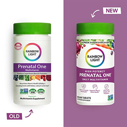 Rainbow Light High-Potency Prenatal One Multivitamin, Prenatal Health Multivitamin
