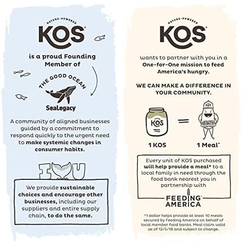 KOS Vegan Protein Powder Erythritol Free, Chocolate - Organic Pea Protein Blend
