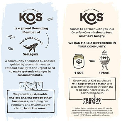 KOS Vegan Protein Powder Erythritol Free, Chocolate - Organic Pea Protein Blend