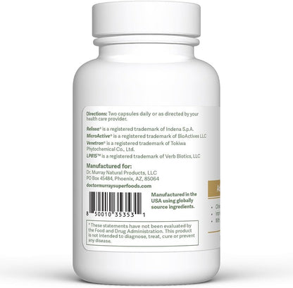 Dr. Murray's Ultimate Sleep Support Supplement with Melatonin | Clinically Studied Botanicals | GABA producing probiotic | Vegan Formula | Non-Habit Forming | 60 Capsules