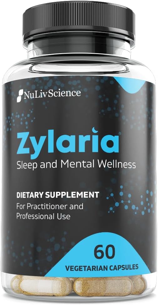 Zylaria® Natural Sleep Support. Patented Fungus Xylaria Nigripes Extract for GABA Optimization & Calm Mind. Melatonin-Free Sleep Aid for Nighttime Relaxation & Zero Morning Grogginess