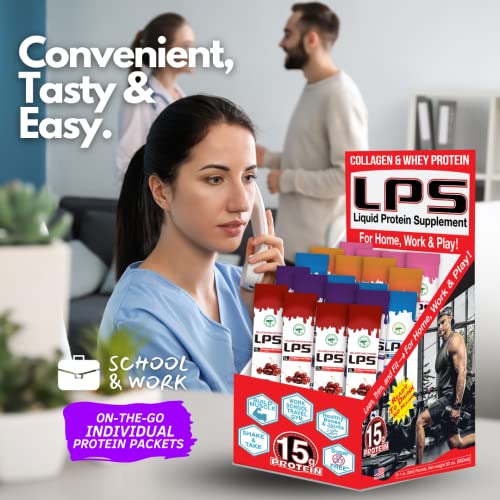 Nutritional Designs LPS Liquid Collagen & Whey Protein Supplement - Non-GMO Drink