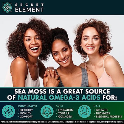 Sea Moss Capsules - Irish Sea Moss Advanced with Burdock Root, Bladderwrack