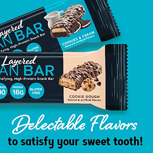 GNC Total Lean Layered Lean Bar|Hunger Satisfying - High Protein Snack Bar