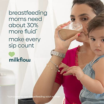 UpSpring Milkflow + Energy Breastfeeding Supplement Drink Mix with Fenugreek