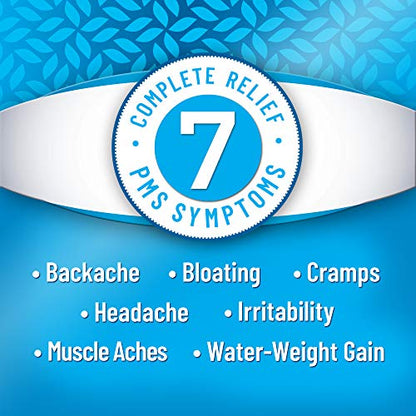 Pamprin Multi-Symptom Formula, with Acetaminophen, Menstrual Period Symptoms Relief including Cramps