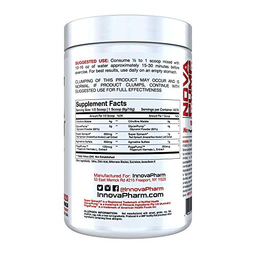 InnovaPharm NOVAPUMP (Unflavored) 320 Grams