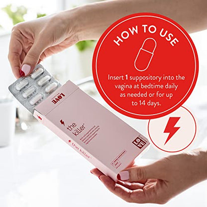 Love Wellness Boric Acid Suppositories for Women, The Killer | Vaginal