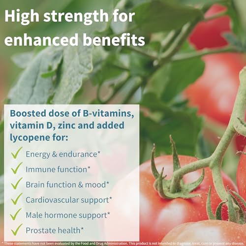 Men's Multivitamin, Clean Label & Vegan, High Strength Formula Without Iron, Daily Energy