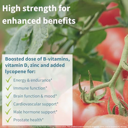 Men's Multivitamin, Clean Label & Vegan, High Strength Formula Without Iron, Daily Energy