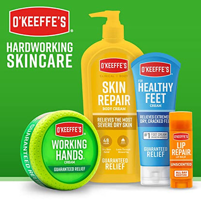 O'Keeffe's for Healthy Feet Foot Cream, Guaranteed Relief for Extremely Dry, Cracked Feet