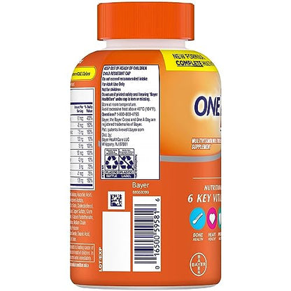 ONE A DAY Womens Complete Daily Multivitamin with Vitamin A, B , C, D, and E, Calcium