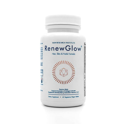 Skin Research Institute Renewglow Biotin Supplement - Vegan Friendly - Healthy Skin