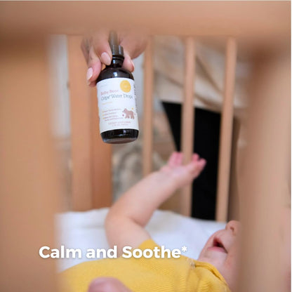 SPRIGS Baby Bear Gripe Water Drops, 2 Fl Oz | Natural Herbal Blend of Catnip, Fennel & Peppermint to Comfort Fussy Babies & Calm & Soothe the Digestive Tract | Support for Gas & Stomach Discomfort