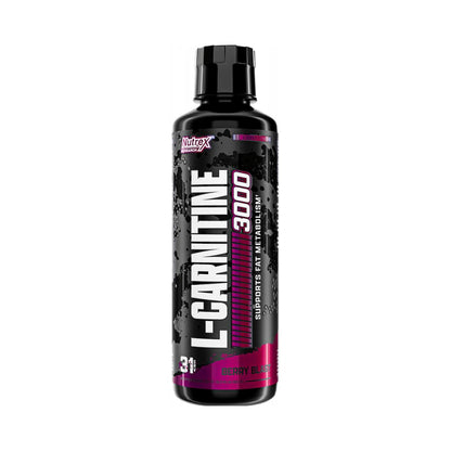 Nutrex Research L Carnitine 3000 - Clinically Dosed L-Carnitine Liquid for Energy, Metabolism & Muscle Recovery - Delicious Strawberry Watermelon - No Sugar, No Carbs, No Stimulants - 31 Servings
