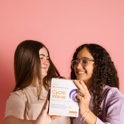 SPRIGS Cycle Wave Phase 1 Hormonal Support Kit for Tween Girls | Supplements to Promote a Healthy Menstrual Cycle & Balance Mood | 120 Herbal Capsules & 60 Wheat Germ Oil Softgels for a 30 Day Supply