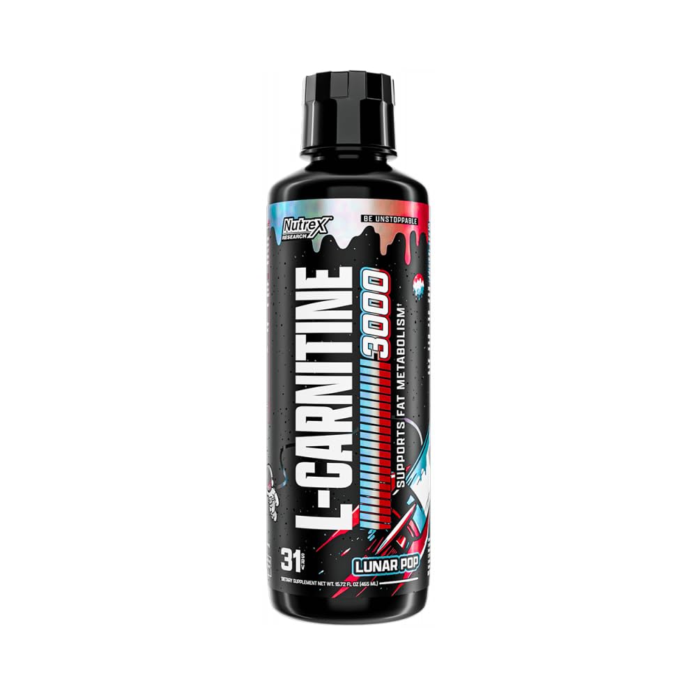 Nutrex Research L Carnitine 3000 - Clinically Dosed L-Carnitine Liquid for Energy, Metabolism & Muscle Recovery - Delicious Strawberry Watermelon - No Sugar, No Carbs, No Stimulants - 31 Servings