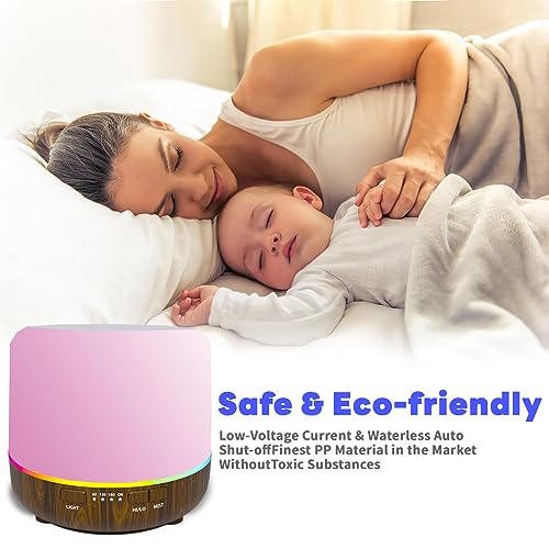 Scent Essential Oil Diffuser 2 Pack Max 200 ML Ultrasonic Cool Mist Humidifiers and Aromatherapy