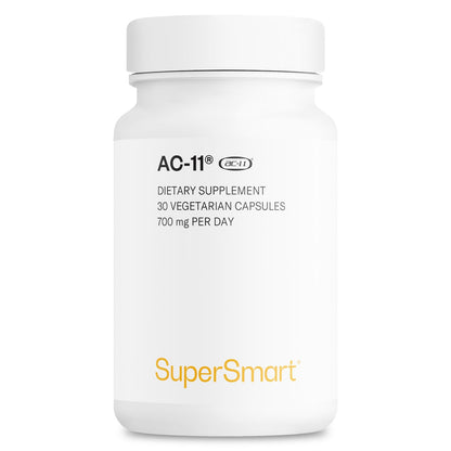 Supersmart AC-11 Supplement 700mg per Day (Cat's Claw Extract) - Uncaria Tomentosa Bark | Non-GMO & Gluten Free - 60 Vegetarian Capsules | Extract from Uncaria tomentosa with plant bioactive ingredients - 60 capsules