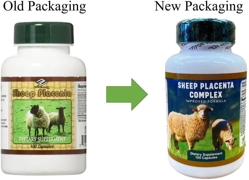 4 bottles Sheep Placenta Complex 100 Capsules/bottle, Make In USA, FRESH, Faster shipping !!
