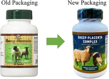 4 bottles Sheep Placenta Complex 100 Capsules/bottle, Make In USA, FRESH, Faster shipping !!