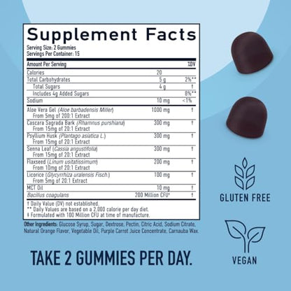 15 Day Colon Cleanse & Detox Gummies | Occasional Constipation & Bloating Relief