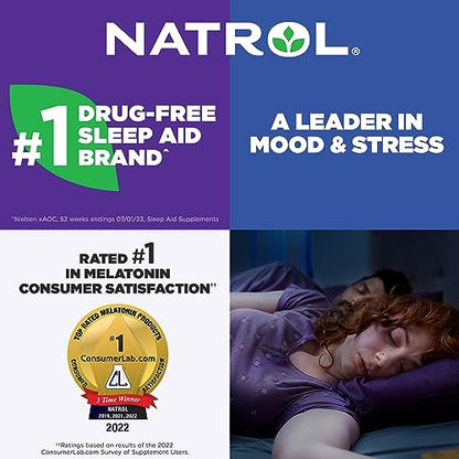 Natrol Liquid Melatonin 1mg, Berry-Flavored Dietary Supplement for Restful Sleep, 2 Fl Oz