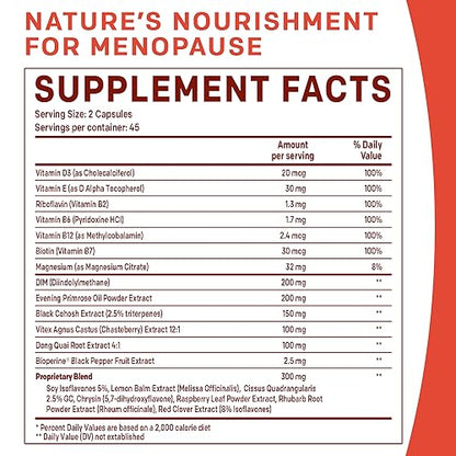 20-in-1 Menopause Supplements for Women - Dim Supplement Women - Estrogen Supple