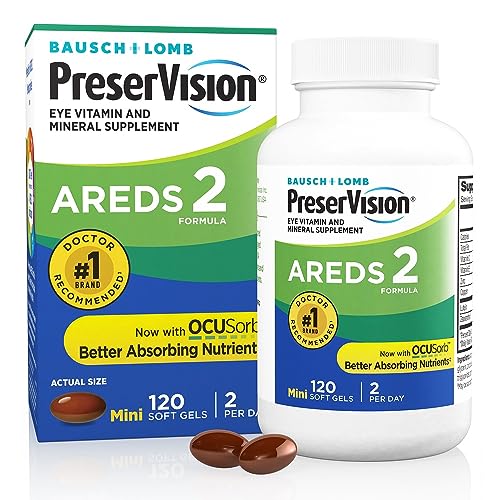 PreserVision AREDS 2 Eye Vitamin & Mineral Supplement, Contains Lutein