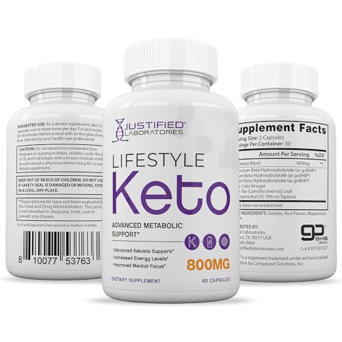 (3 Pack) Lifestyle Keto Pills 800MG Includes Patented goBHB Exogenous Ketones