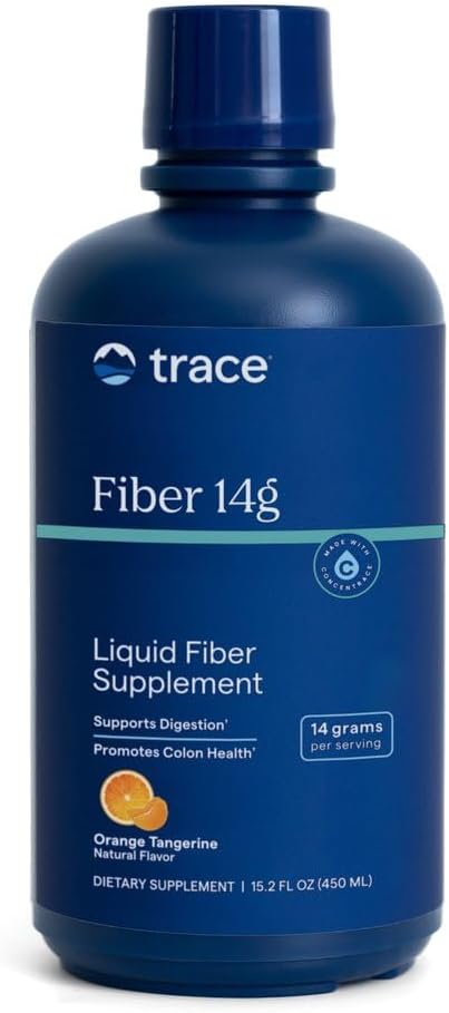 Trace Minerals Fiber Supplement 15 fl oz, 14g Soluble Prebiotic Fiber Drink