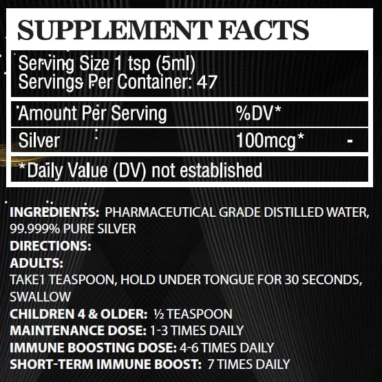 BIOIMMUNE Colloidal Silver Hydrosol Immune Support. Highest Bio-Availability. Clean, Pure & Safe – 99.999% Pure Silver. 3rd Party Verified, Made in USA. Will Remove Unwanted Tiny Visitors