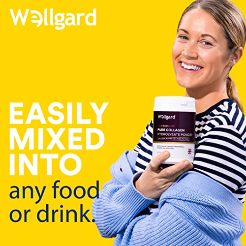Collagen Powder, Gold Standard Bovine Collagen Peptides Powder by Wellgard - High Levels of The 8 Essential Amino Acids
