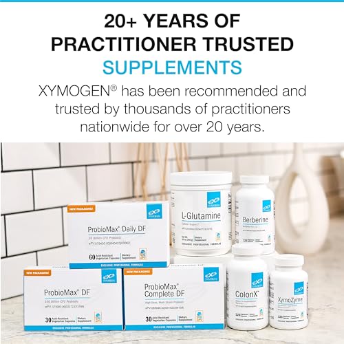 XYMOGEN OptiFiber Lean Fiber Supplement - 100% Natural and Soluble Propolmannan Fiber