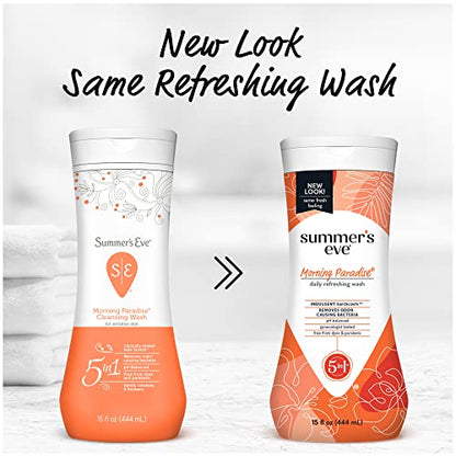 Summer's Eve Morning Paradise Daily Refreshing All Over Feminine Body Wash, Feminine Wash pH