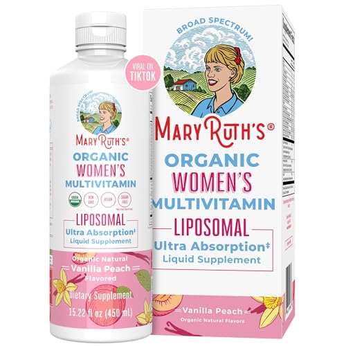 MaryRuth Organics | USDA Organic Liquid Multivitamins for Women | Liposomal Womens 