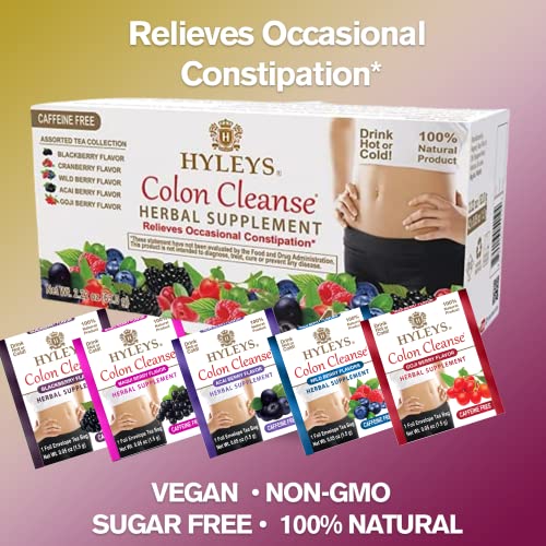 Hyleys Colon Cleanse Tea Assorted Flavors - 42 Tea Bags (12 Pack - 504 Tea Bags Total)