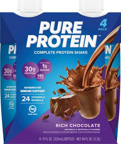 Pure Protein Chocolate Protein Shake | 30g Complete Protein | Ready to Drink and Keto