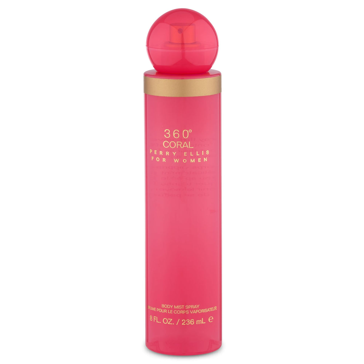 Perry Ellis 360° Coral Eau De Parfum Spray for Women, 3.4 Fl Oz (100 mL)