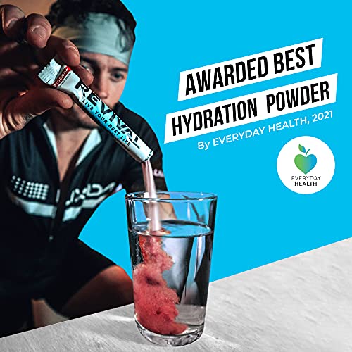 Revival Rapid Rehydration, Electrolytes Powder - High Strength Vitamin C, B1, B3, B5, B12