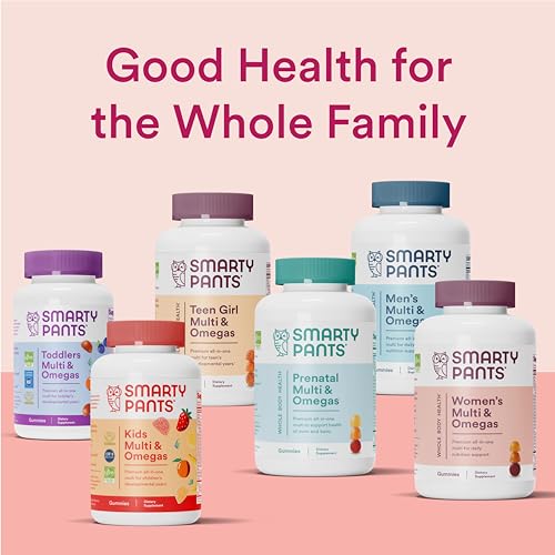 SmartyPants Women's Multivitamin Gummies, Sugar Free: Biotin, Methylfolate, Omega 3